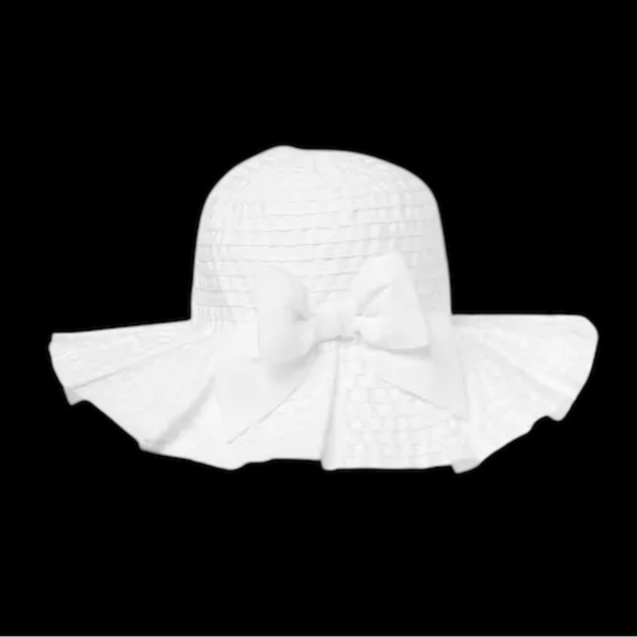 Janie and Jack Pleated Ribbon Sun Hat - Picture 1 of 4